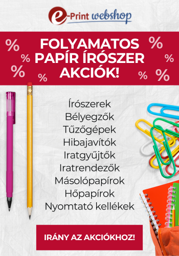 folyamatos papír írószer akciók
