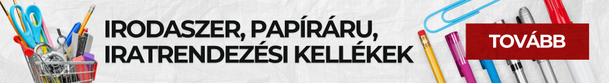 IRODASZER, PAPÍRÁRU, IRATRENDEZÉSI KELLÉKEK